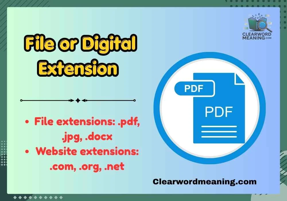  File or Digital Extension