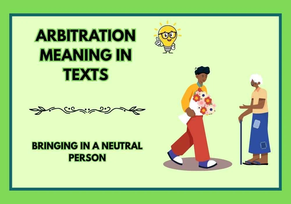 Arbitration Meaning in Texts