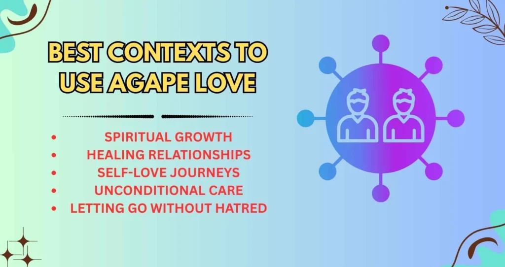 Best Contexts to Use Agape Love