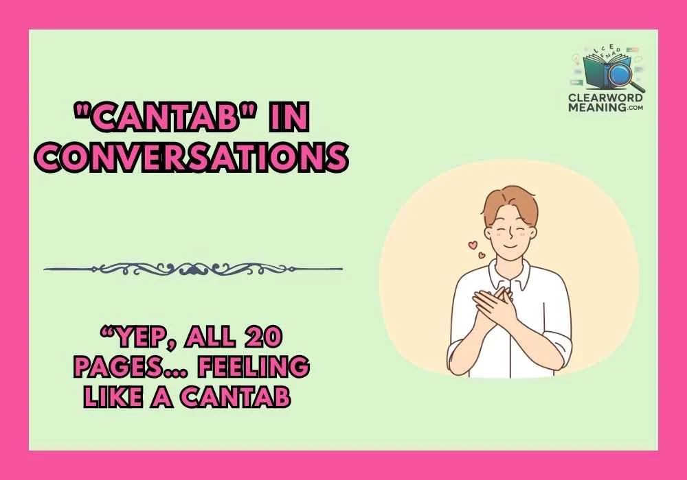 "Cantab" in Conversations
