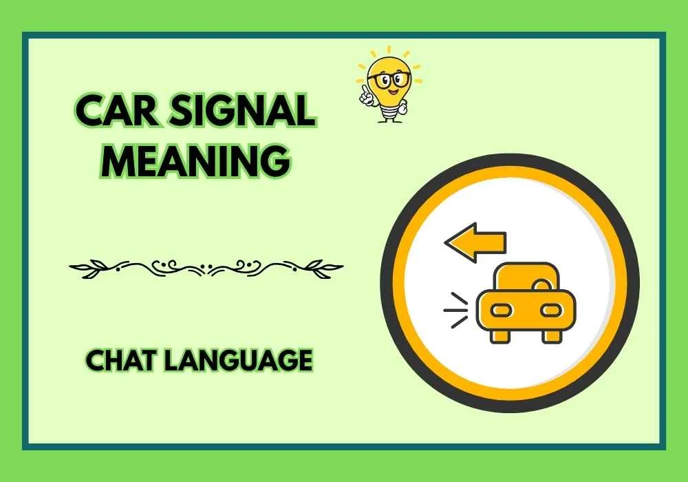 Car Signal Meaning