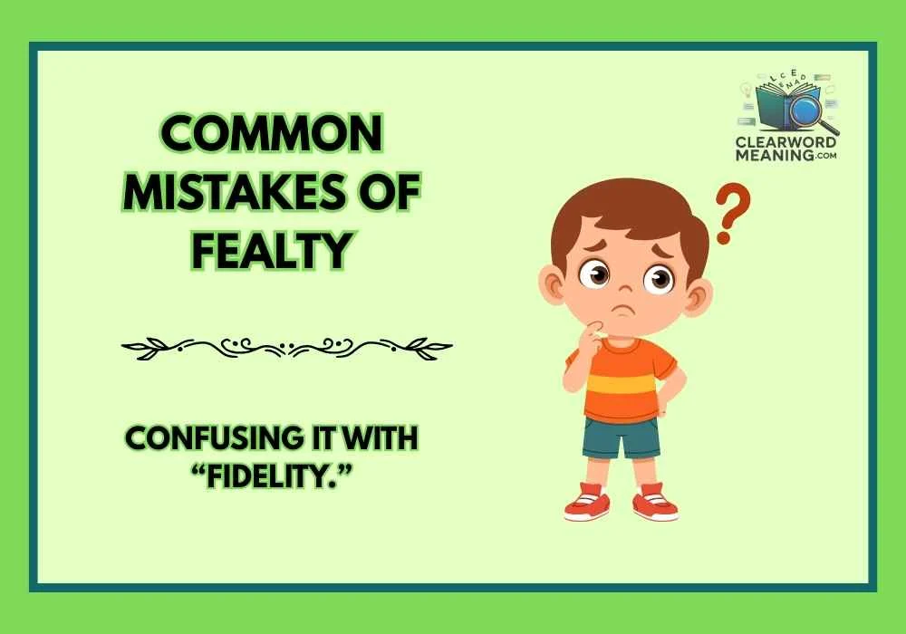 Common Mistakes of fealty