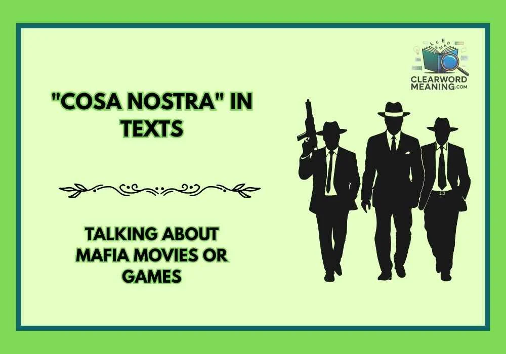 "Cosa Nostra" in Texts