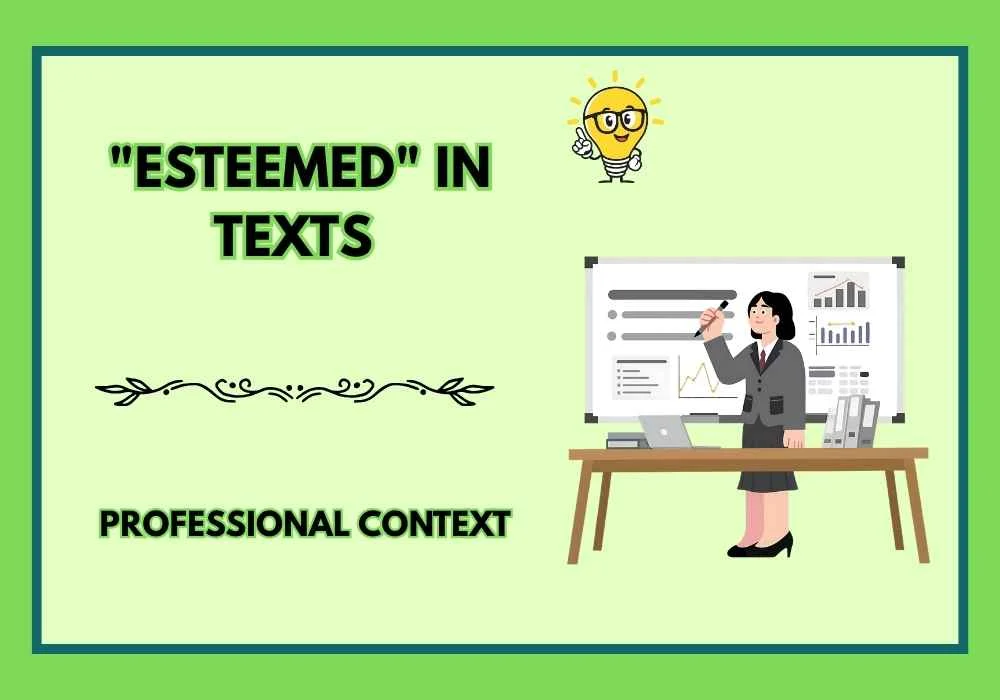 "Esteemed" in Texts 