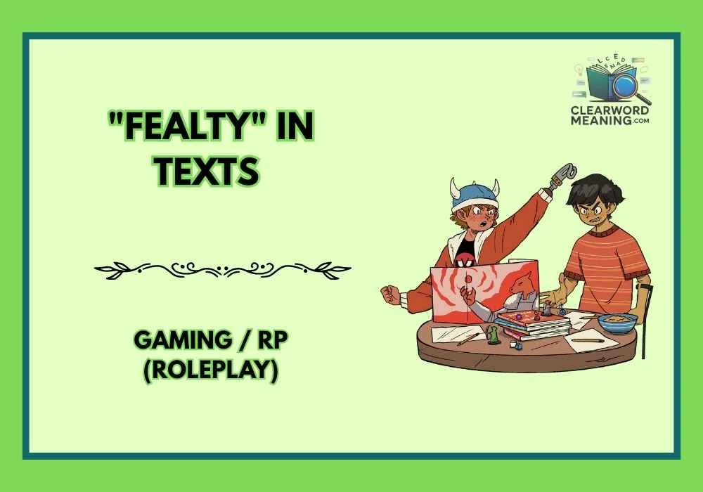 "Fealty" in Texts 
