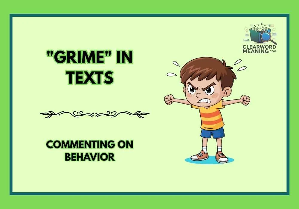 "Grime" in Texts