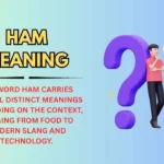 Ham Meaning