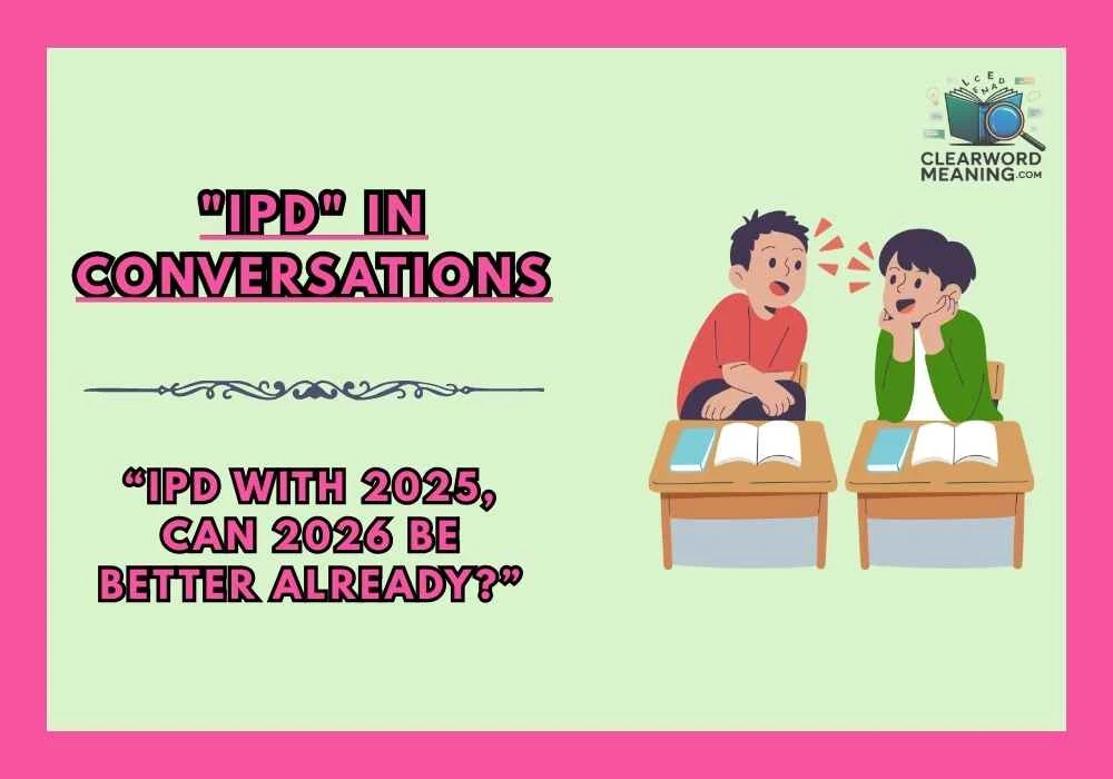 "IPD" in Conversations
