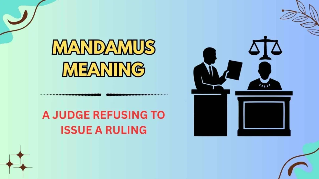 Mandamus Meaning
