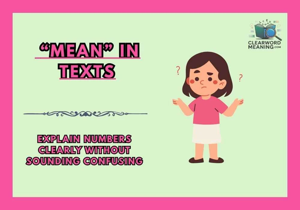  “Mean” in Texts