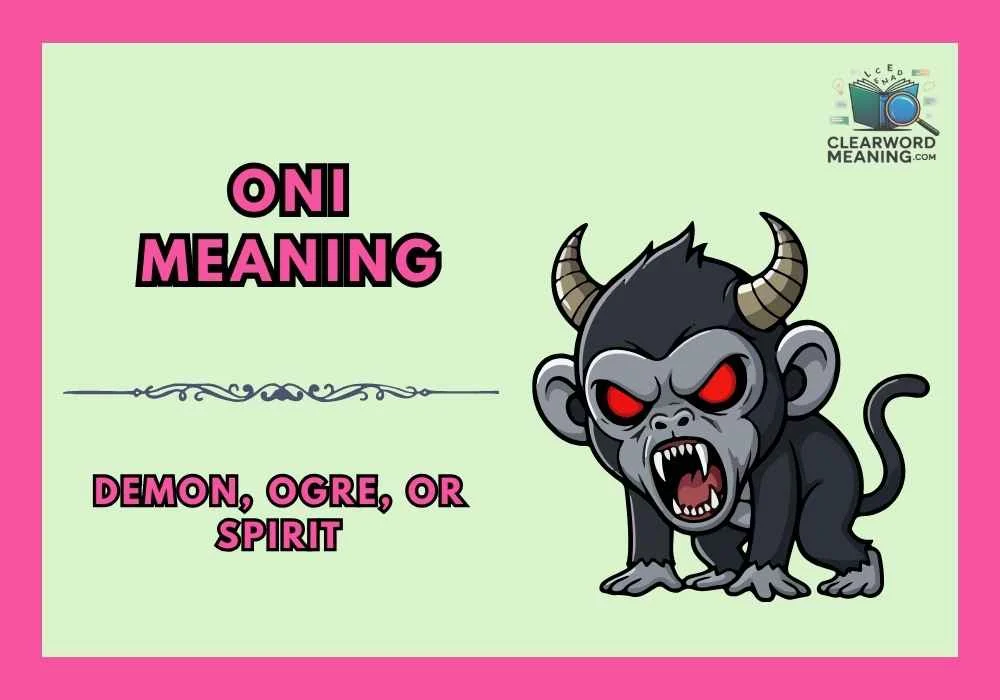 Oni Meaning