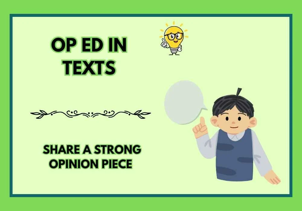 Op Ed in Texts