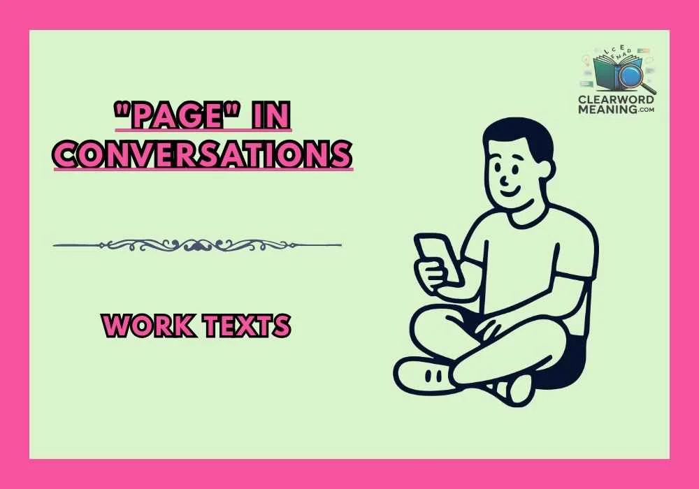 "Page" in Conversations