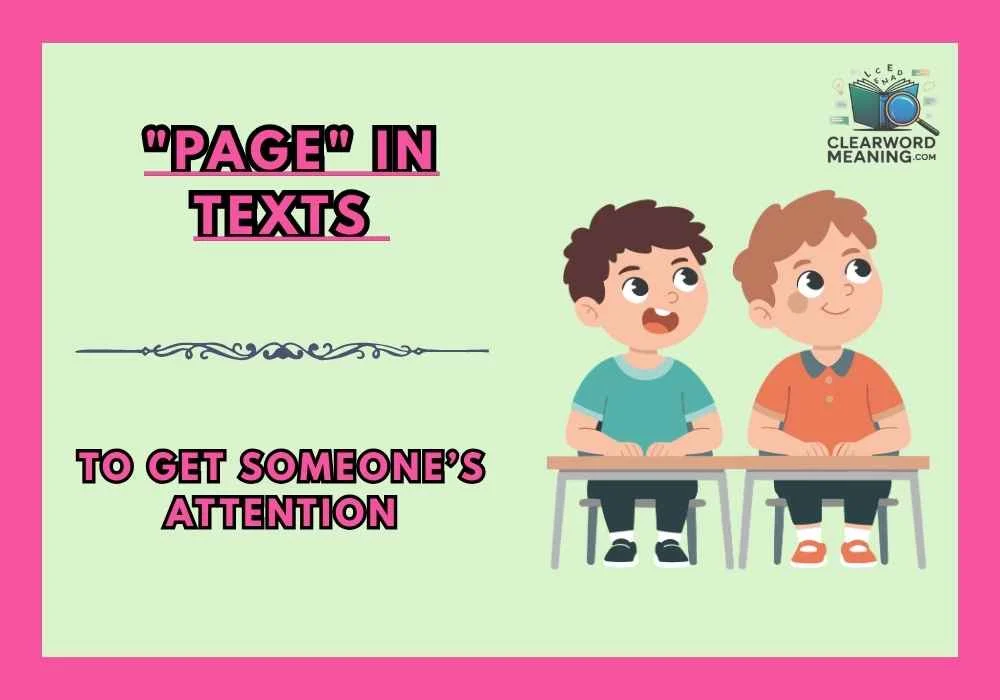 "Page" in Texts 