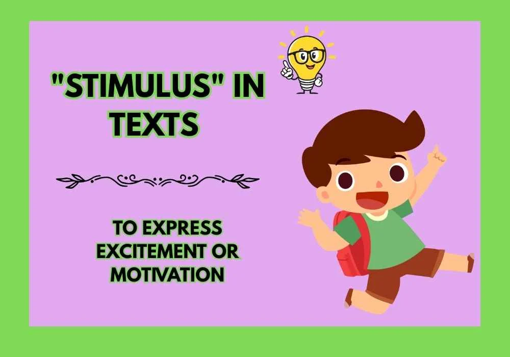 "Stimulus" in Texts 