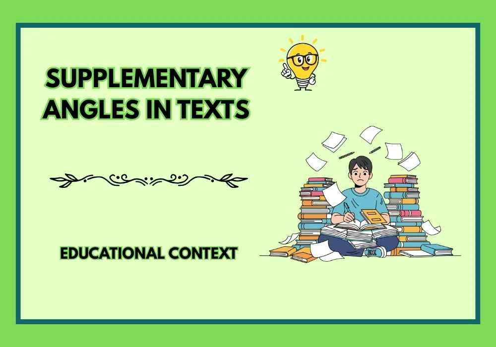 Supplementary Angles in Texts
