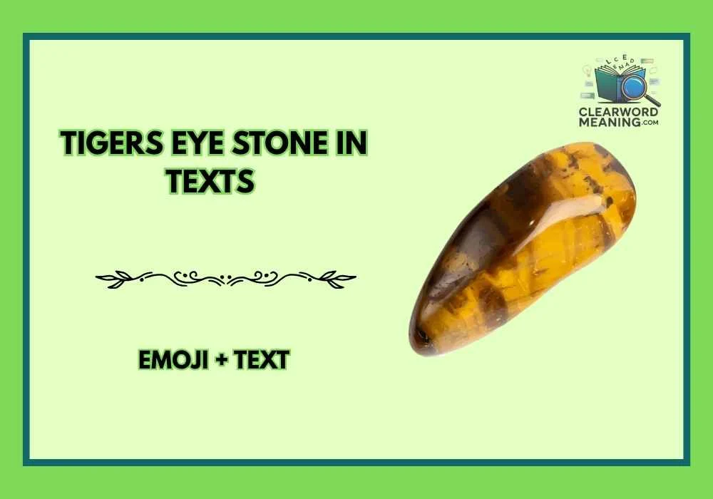 Tigers Eye Stone in Texts 