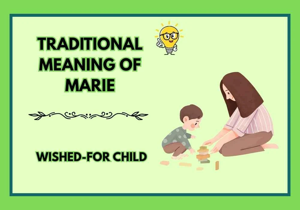 Traditional Meaning of Marie