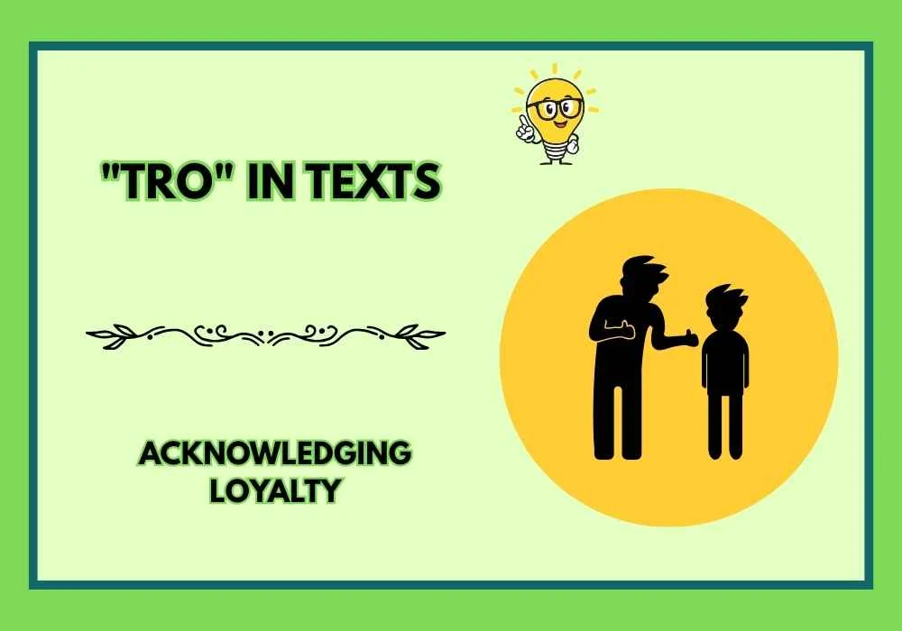 "TRO" in Texts