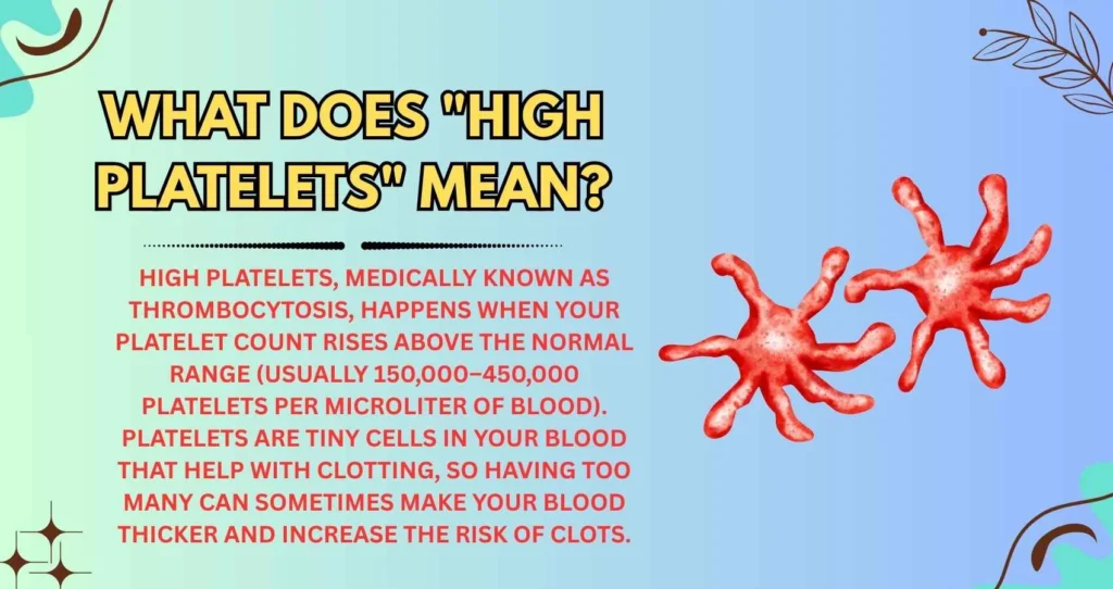 What Does "High Platelets" Mean?