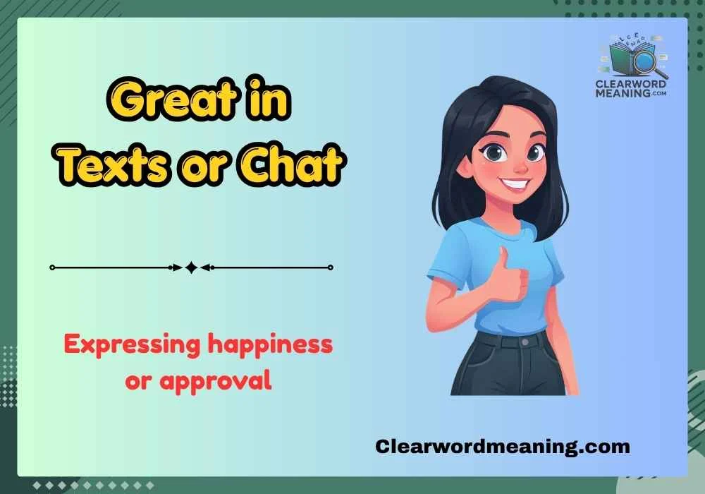 Great in Texts or Chat