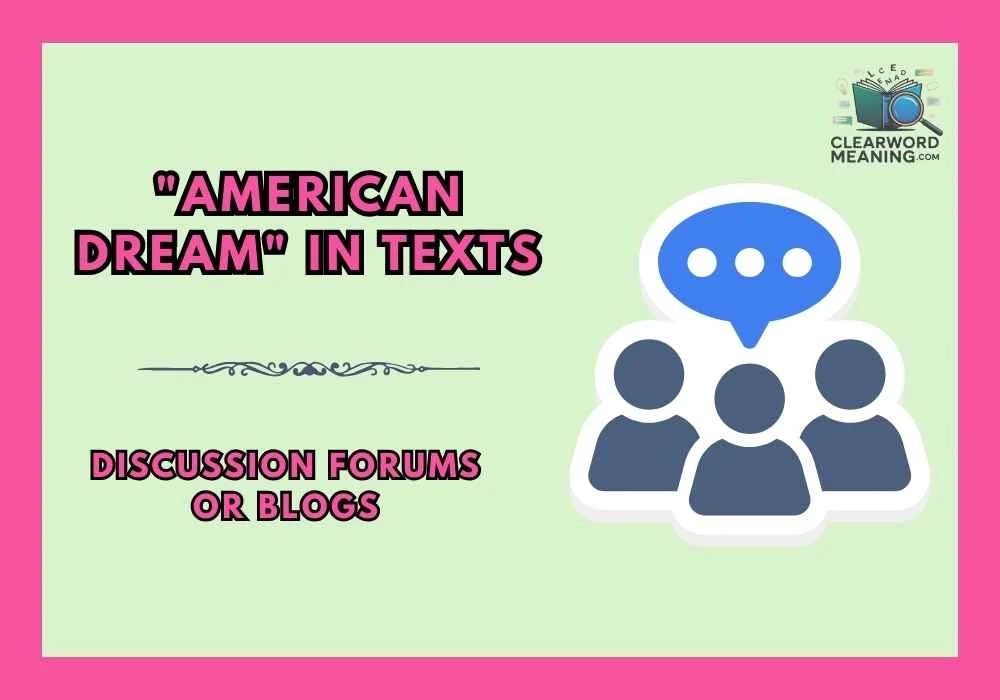 "American Dream" in Texts