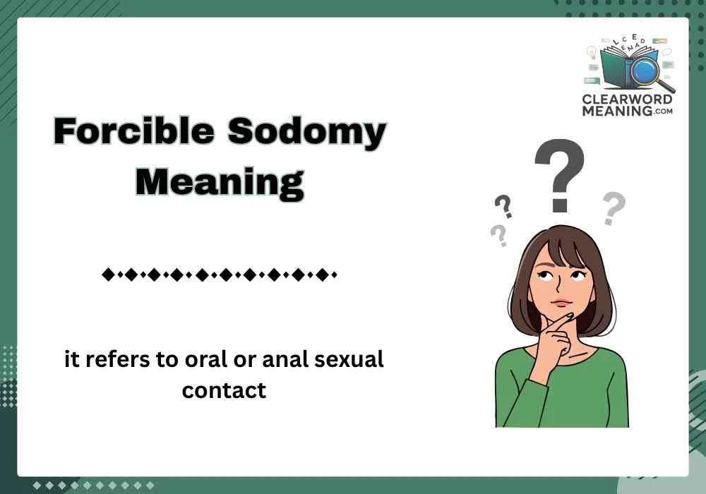 Forcible Sodomy Meaning