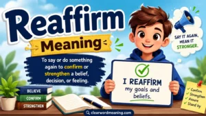 Reaffirm Meaning