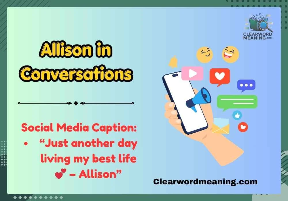 Allison in Conversations