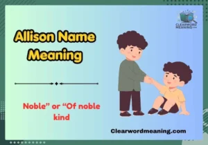 Allison Name Meaning