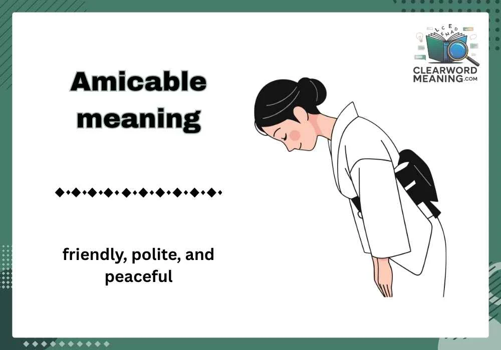 Amicable meaning