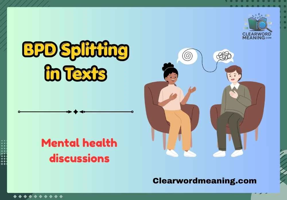 BPD Splitting in Texts
