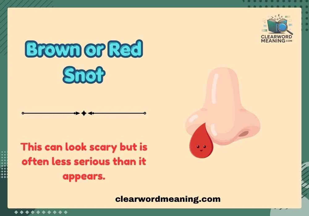Brown or Red Snot