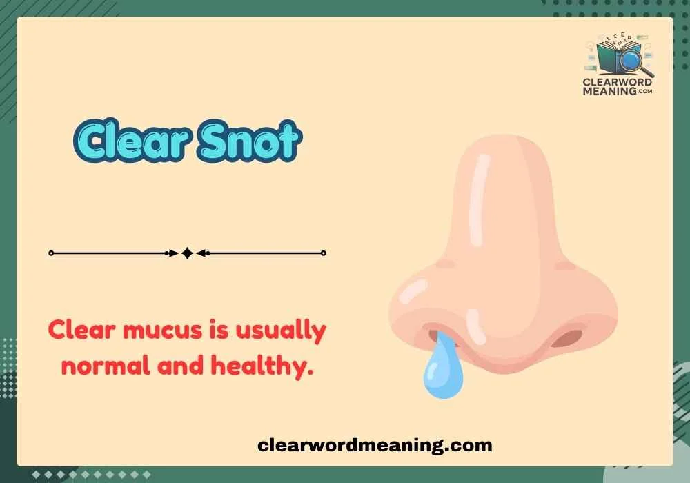 Clear Snot