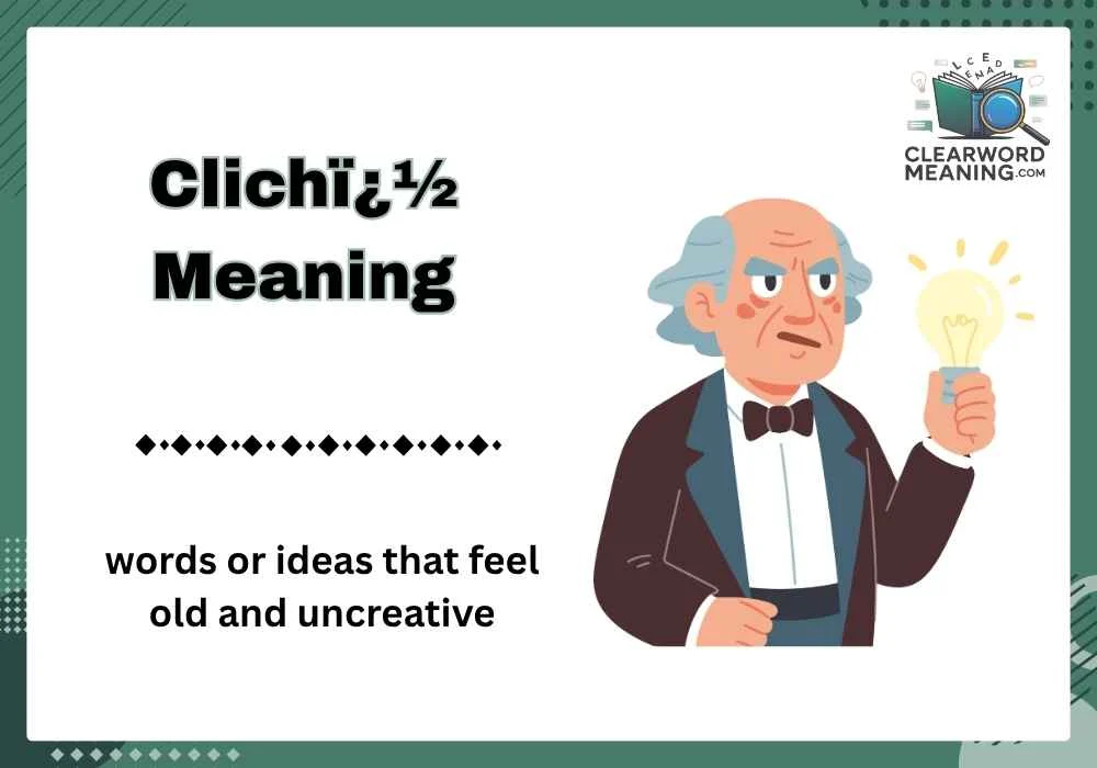 clichï¿½ meaning