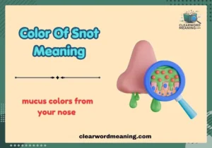 Color Of Snot Meaning