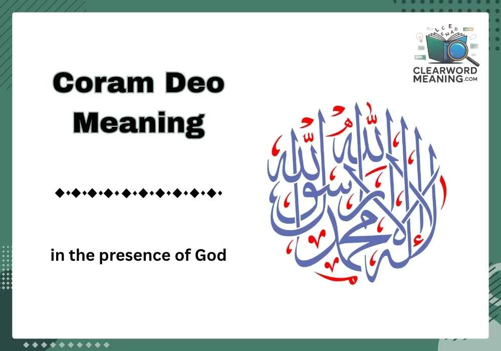 Coram Deo Meaning