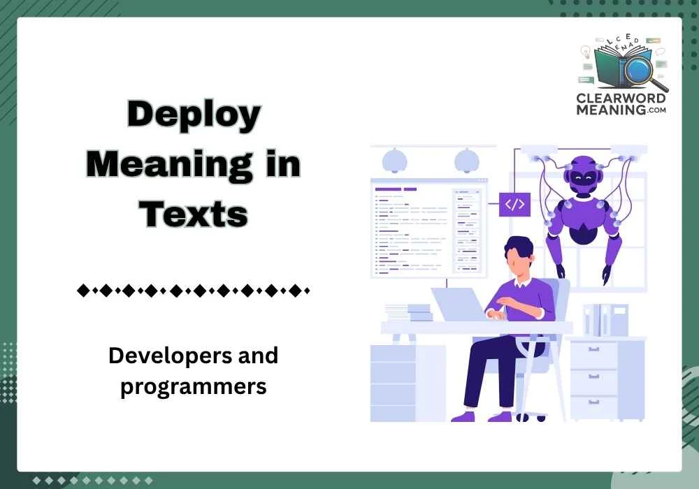 Deploy Meaning in Texts