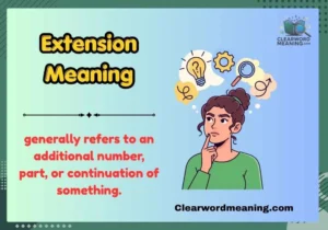 Extension Meaning