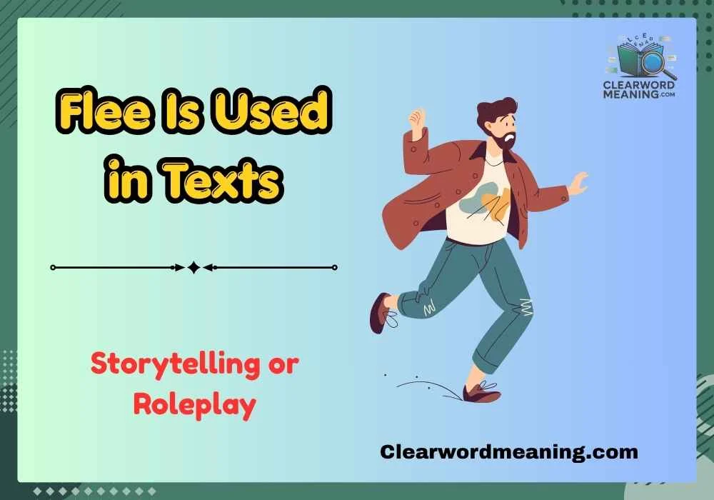 Flee Is Used in Texts