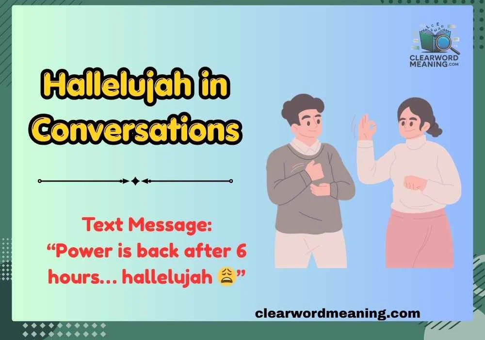 Hallelujah in Conversations