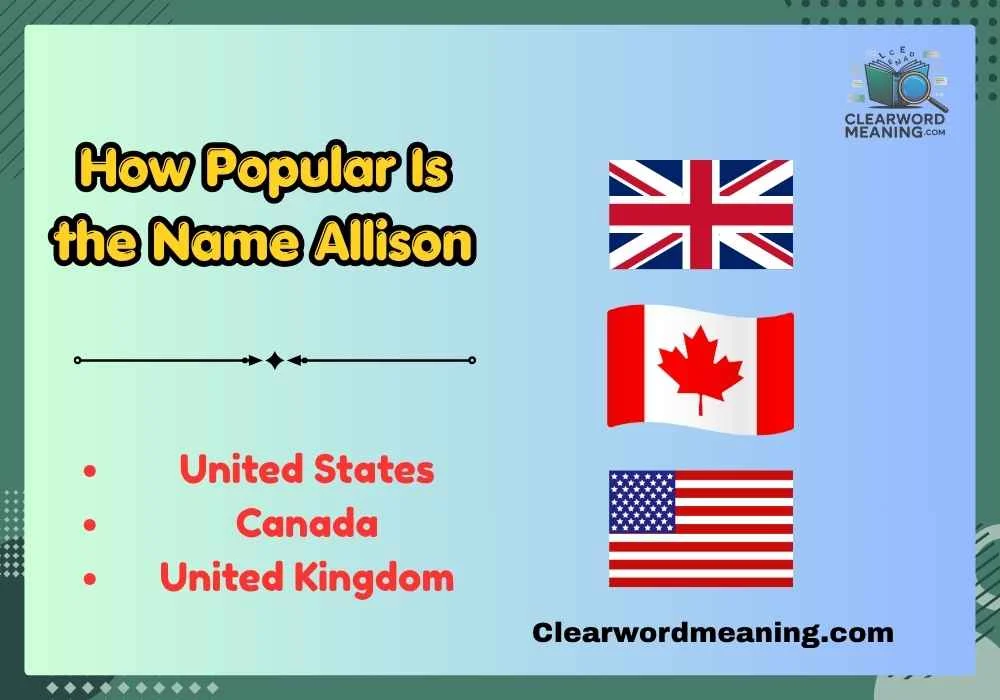 How Popular Is the Name Allison