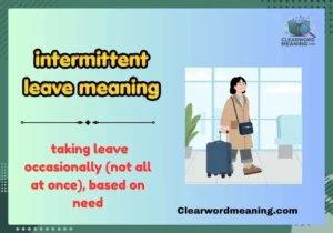 intermittent leave meaning