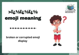 >ï¿½ï¿½ï¿½ emoji meaning