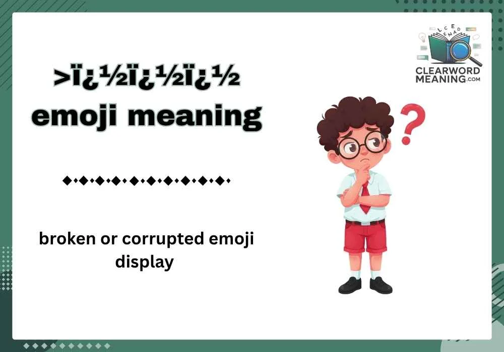 >ï¿½ï¿½ï¿½ emoji meaning