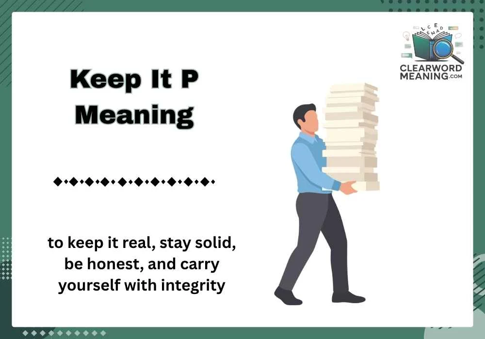 Keep It P Meaning