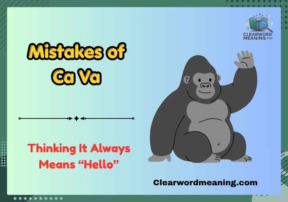 Mistakes of Ca Va