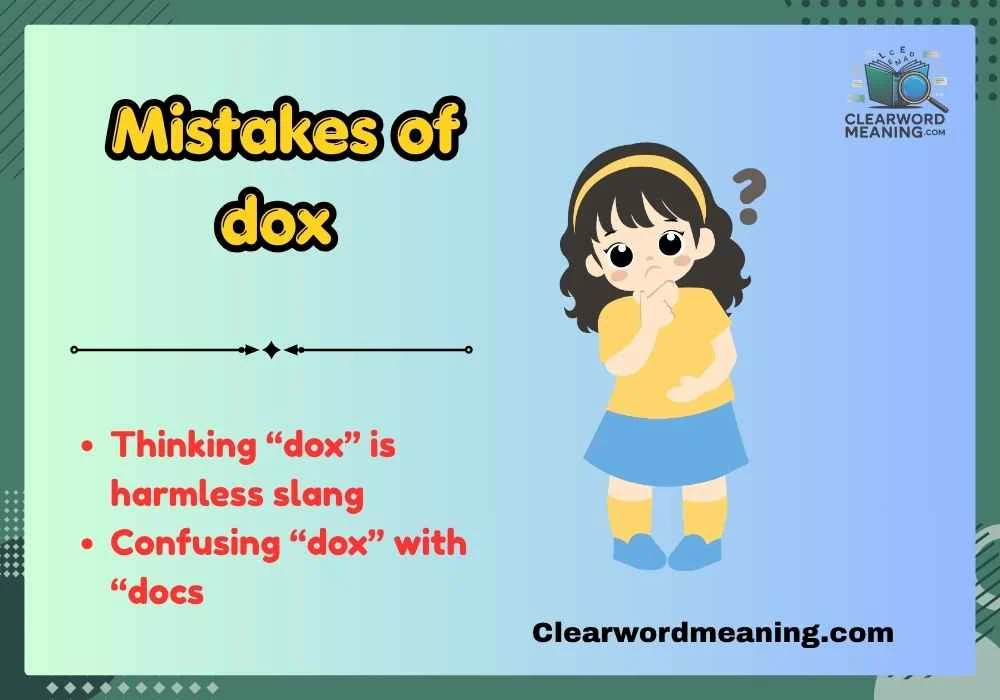  Mistakes of dox