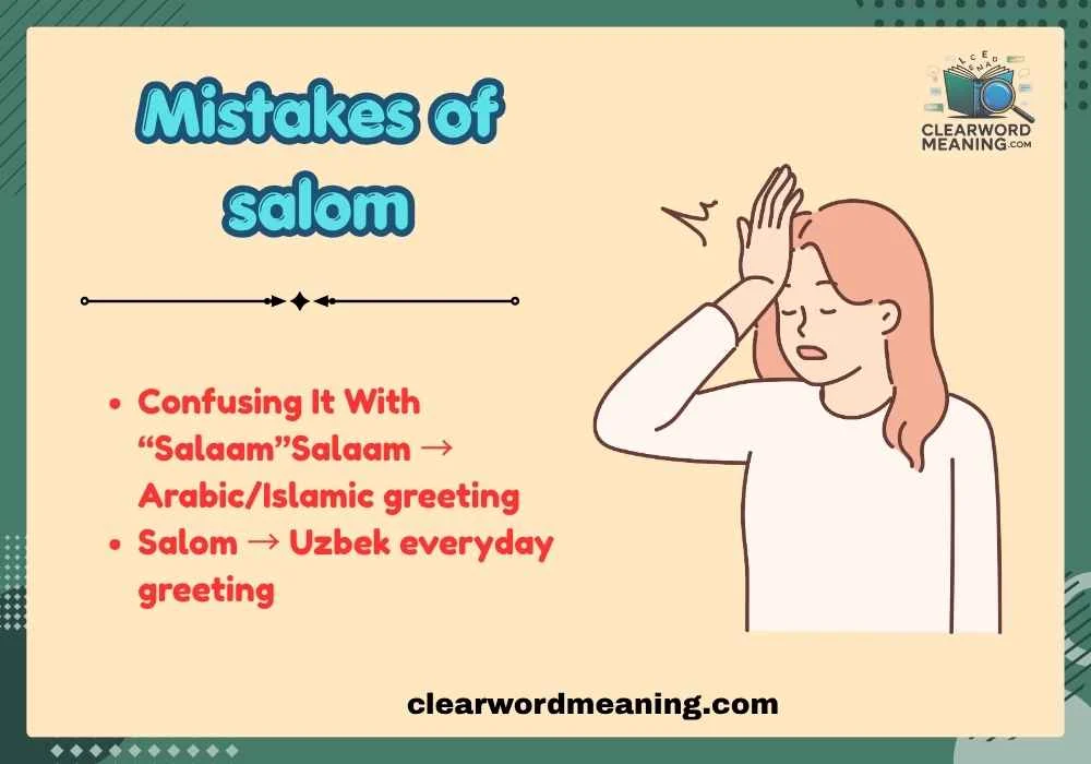 Mistakes of salom