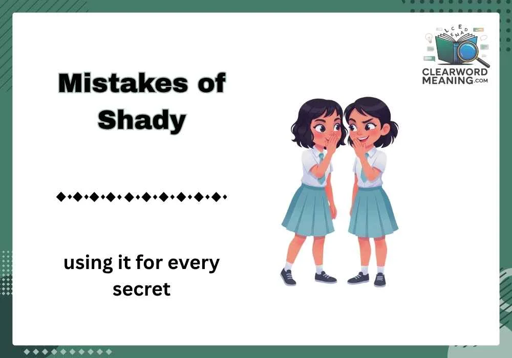 Mistakes of Shady